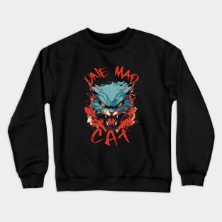 One Mad Cat Crewneck Sweatshirt